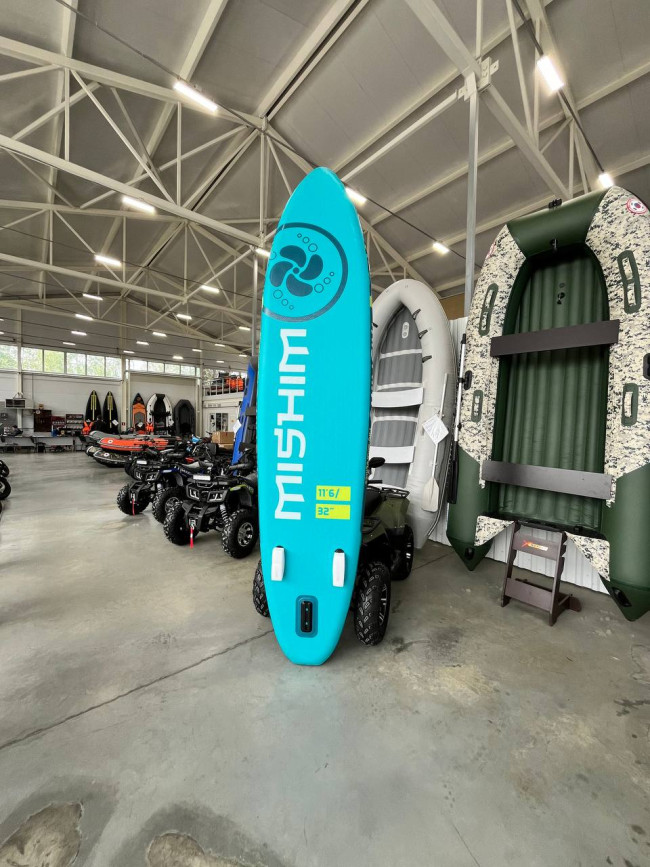 SUP (САП) Доска MISHIMO PRO-MAX Light Teal 12,6’ (385см)