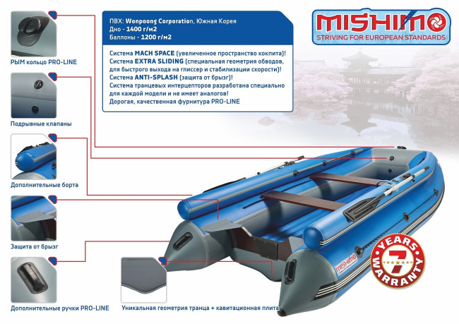 ЛОДКА MISHIMO FAMILY LITE 430 (Мишимо Фэмили Лайт)